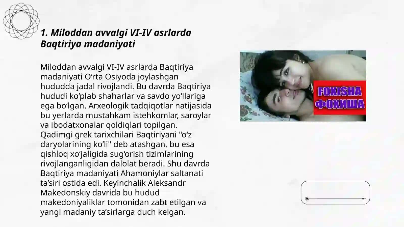 Miloddan avvalgi VI-IV asrlarda Baqtirya Soʻgʻd Xorazm shaharlarining rivojlanishi 3