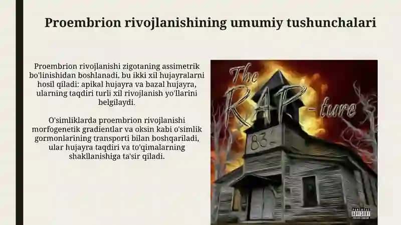 Proembrional rivojlantirish davri qonuniyatlari umumiy tushunchalari 3