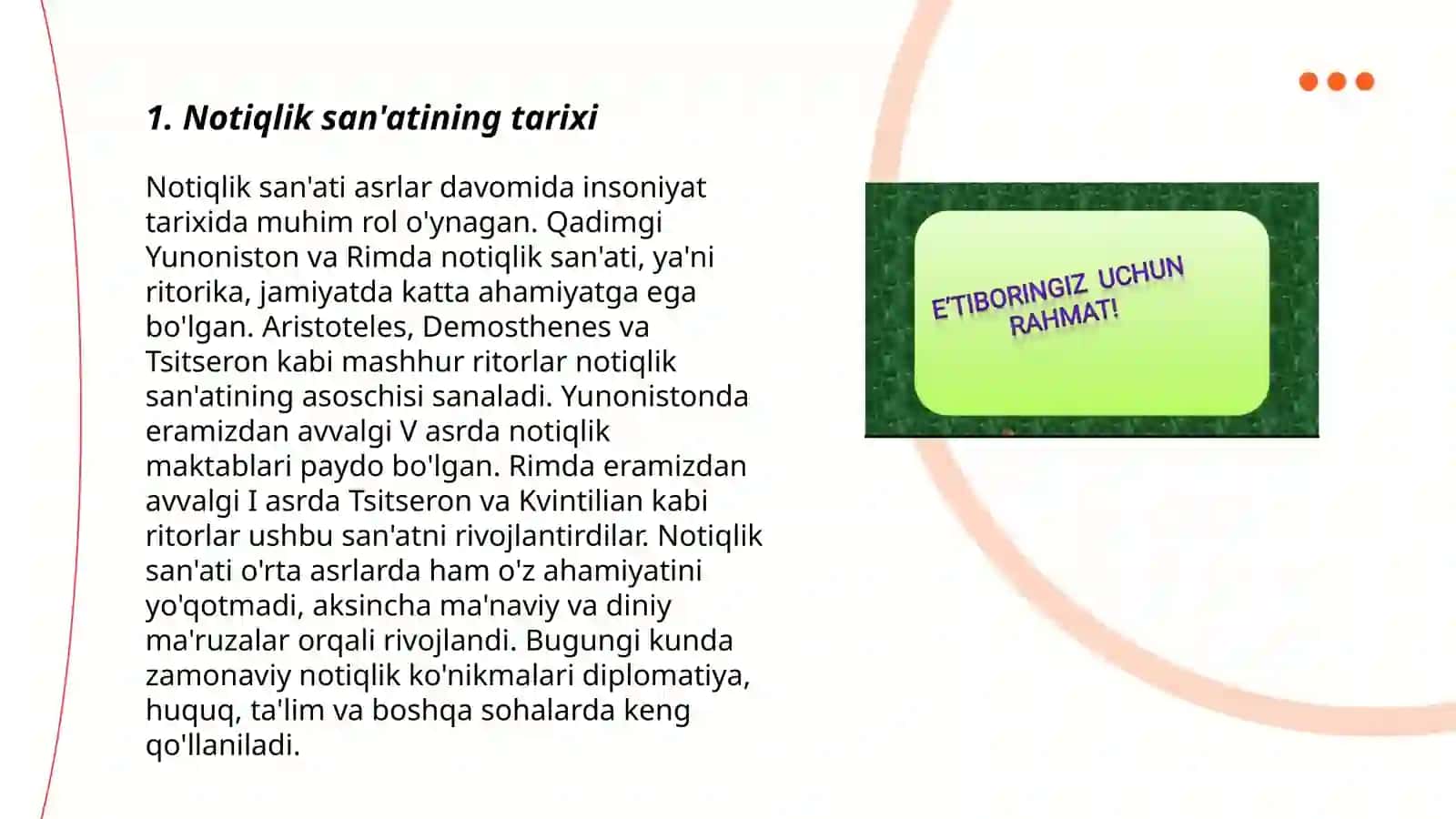 Notiqlik san'ati va ijtimoiy ahamiyati 3