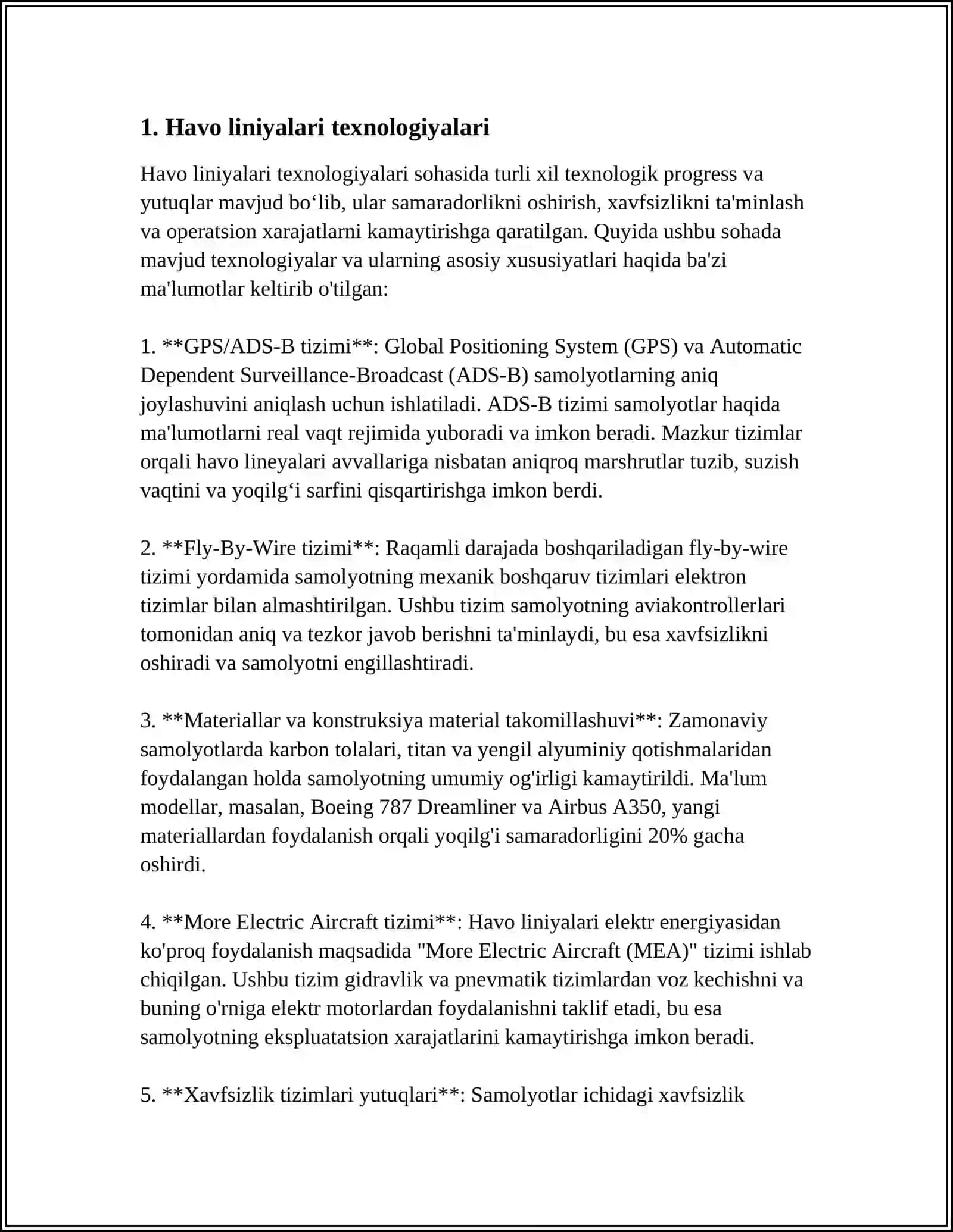 HOVO LINYALARI ISHLATLISHDA TEHNIK HIZMAT KURSATISH 3