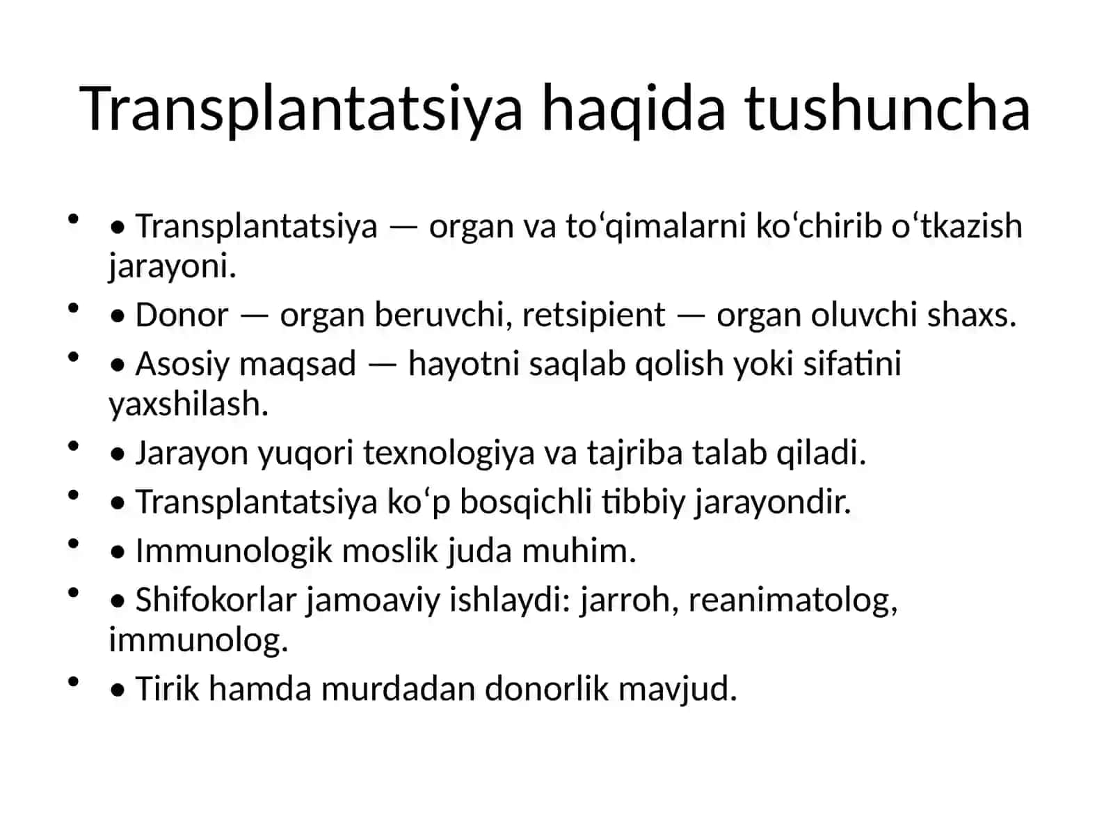Oʻzbekistonda transplantatsiyaning etik-huquqiy jihatlari 3