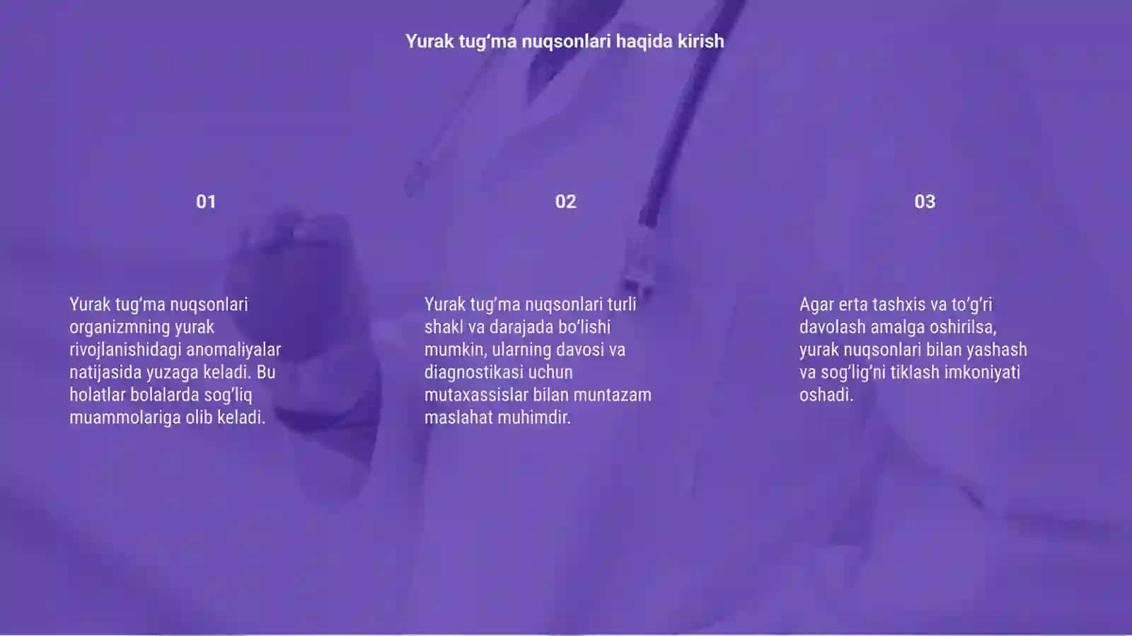 Yurak tugʼma nuqsonlari 3