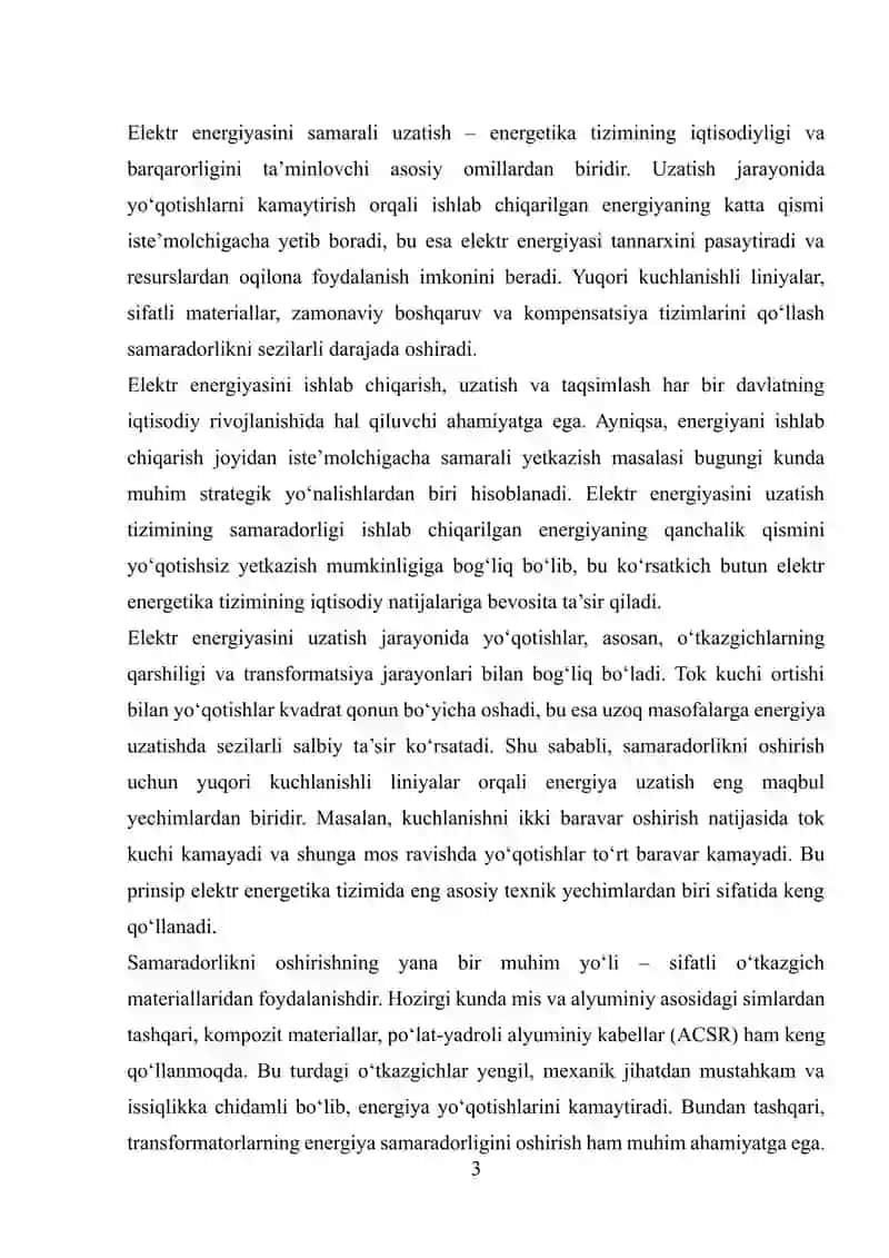 Elektir energiyasining samaradorligi va uni oshirish usullari 3