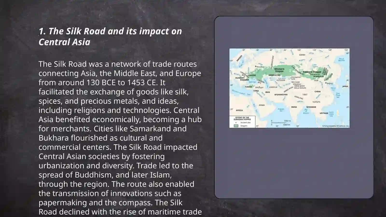 The Silk Road and its impact on Central Asia 3