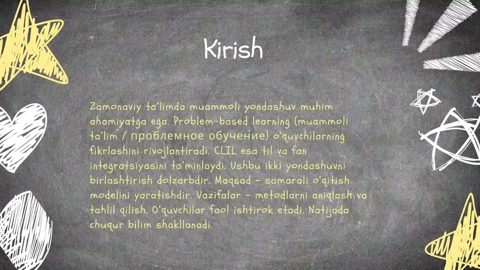 Muammoli darslarda CLIL texnologiyasidan foydalanish 3