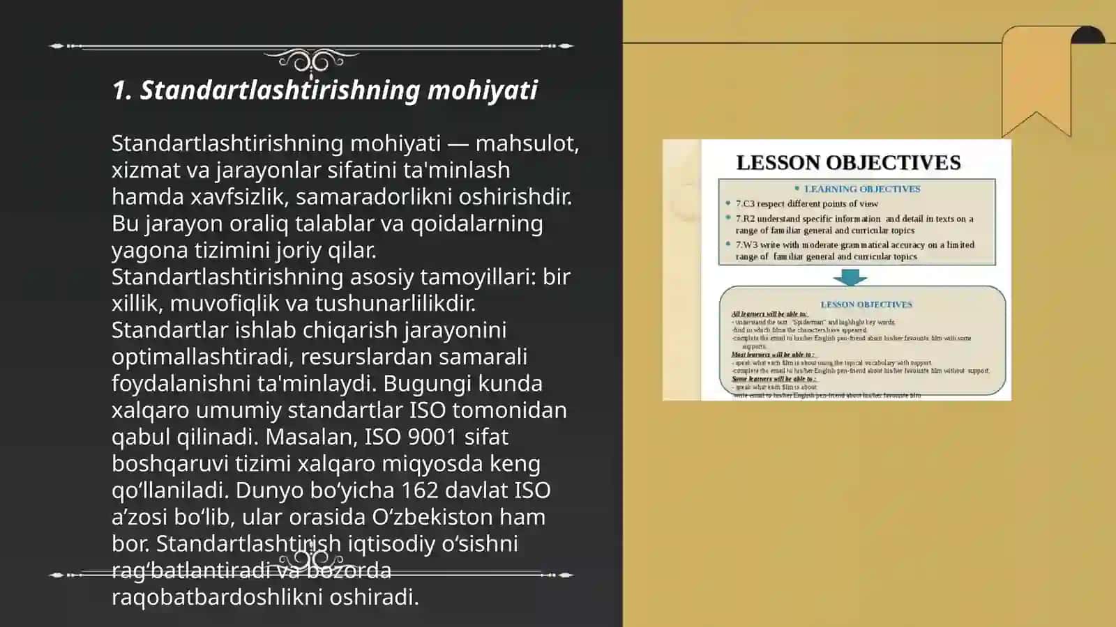 Standartlashtirishning maqsad va vazifalari 3