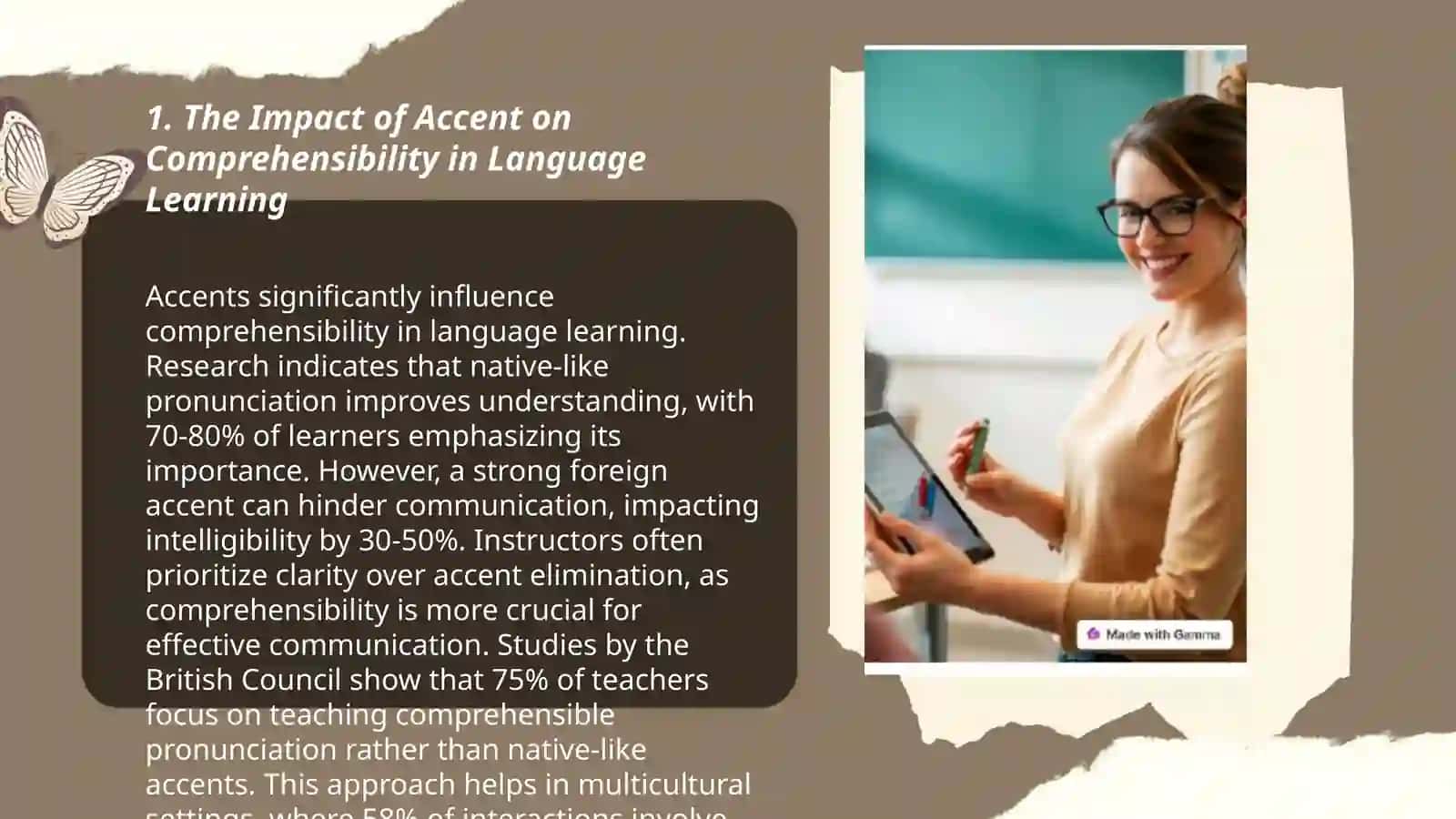 The tole of accent and pronunciation foreign language teaching 3