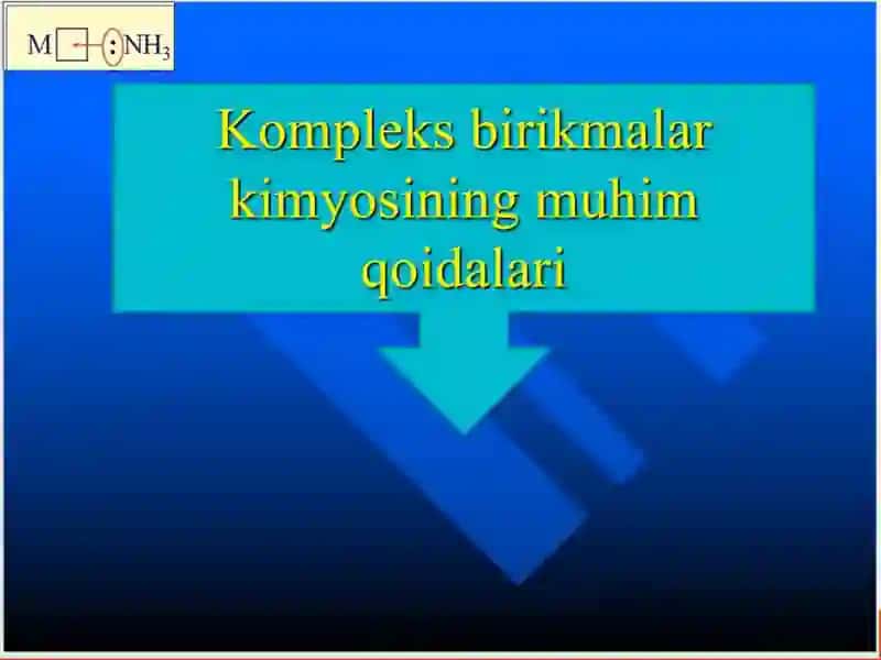 Kompleks birikmalar 3