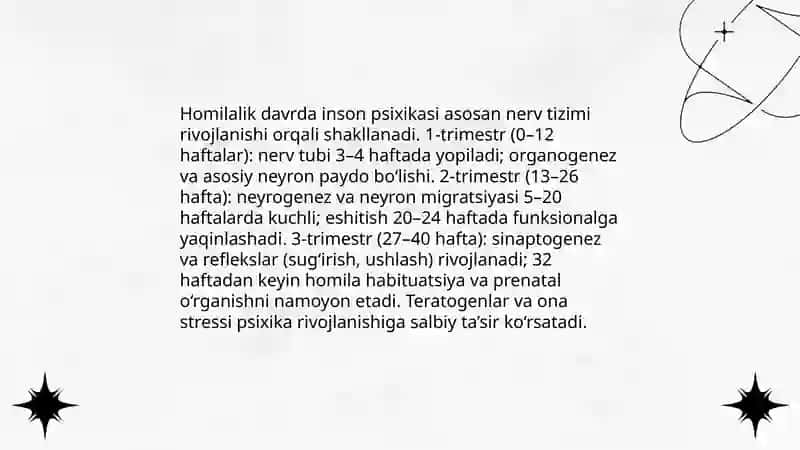 Ontogenezda inson psixikasining rivojlanishi 3