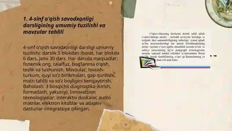 4-sinf oʻqish savodxonligi darsiligi tahlili 3