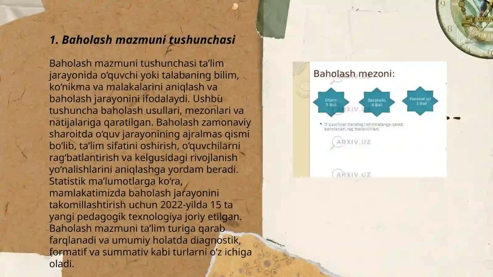 Baholash Mazmuni 3