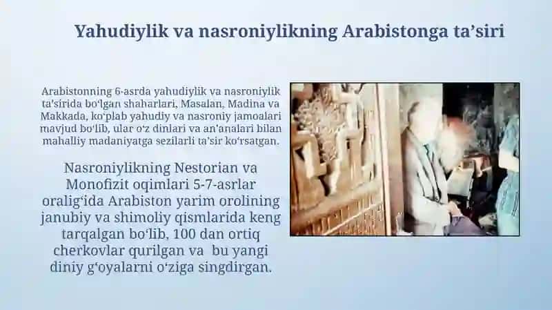 Islom dinining paydo bo'lishidagi ijtimoiy-siyosiy va madaniy sharoitlar 3