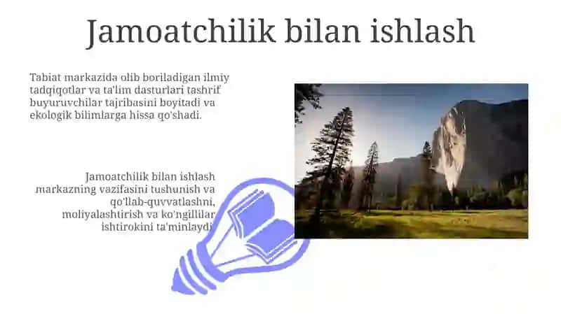 Ilm - fan va tabiat markazi va unda faoliyatlarni tashkil etish 3