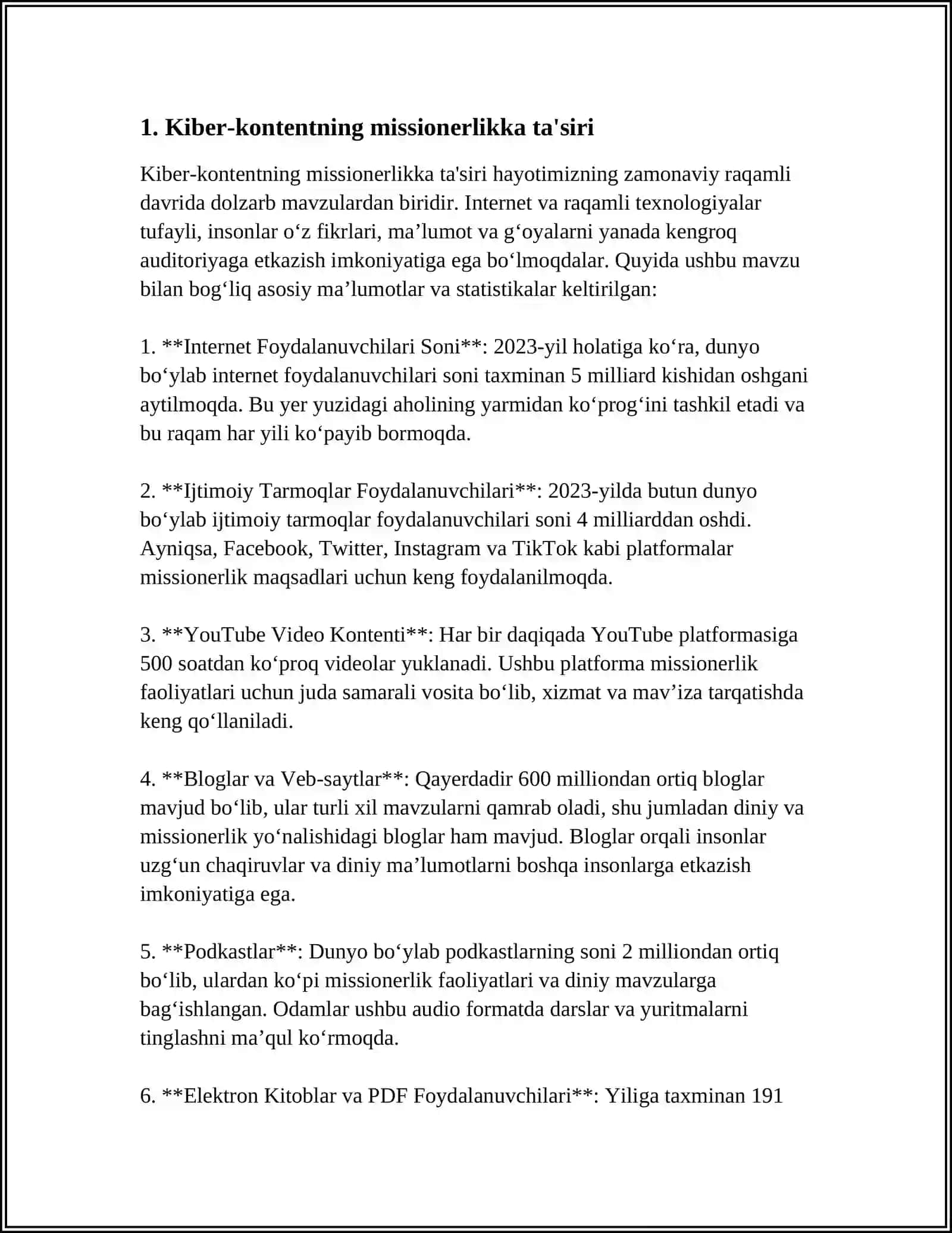 KIBERMAKONDA DIN. MISSIONERLIK VA PROZELITIZMNIING IJTIMOIY-SIYOSIY XAVFI 3