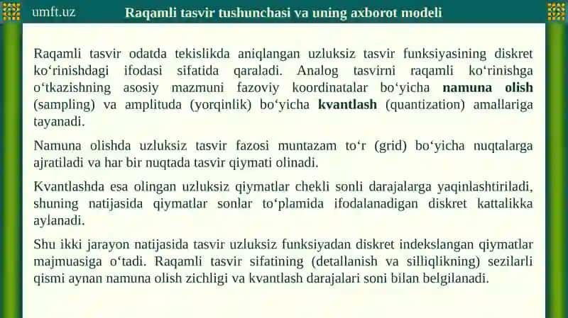 Raqamli tasvir tushunchasi va uning amaliyoti 3
