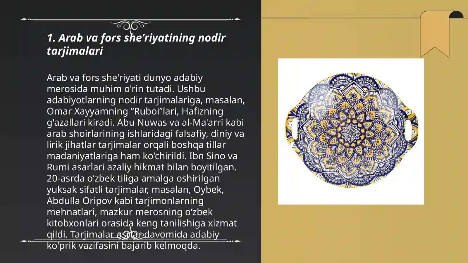 Arab va fors adabiyoti namunalari tarjimalari 3