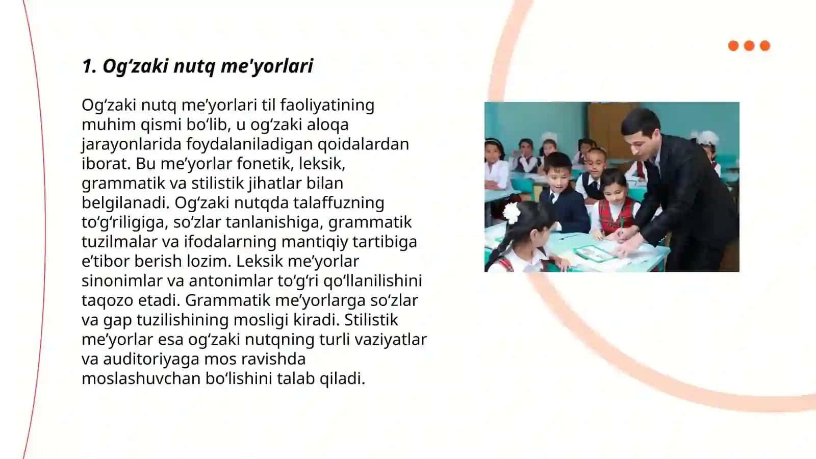 Og'zaki va yozma adabiy nutq meyorlari 3