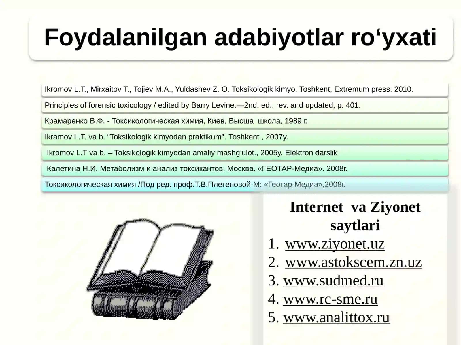 Ayrimdori vositalarni ob’ektlardan ajratib olish va tahlil usullari 3