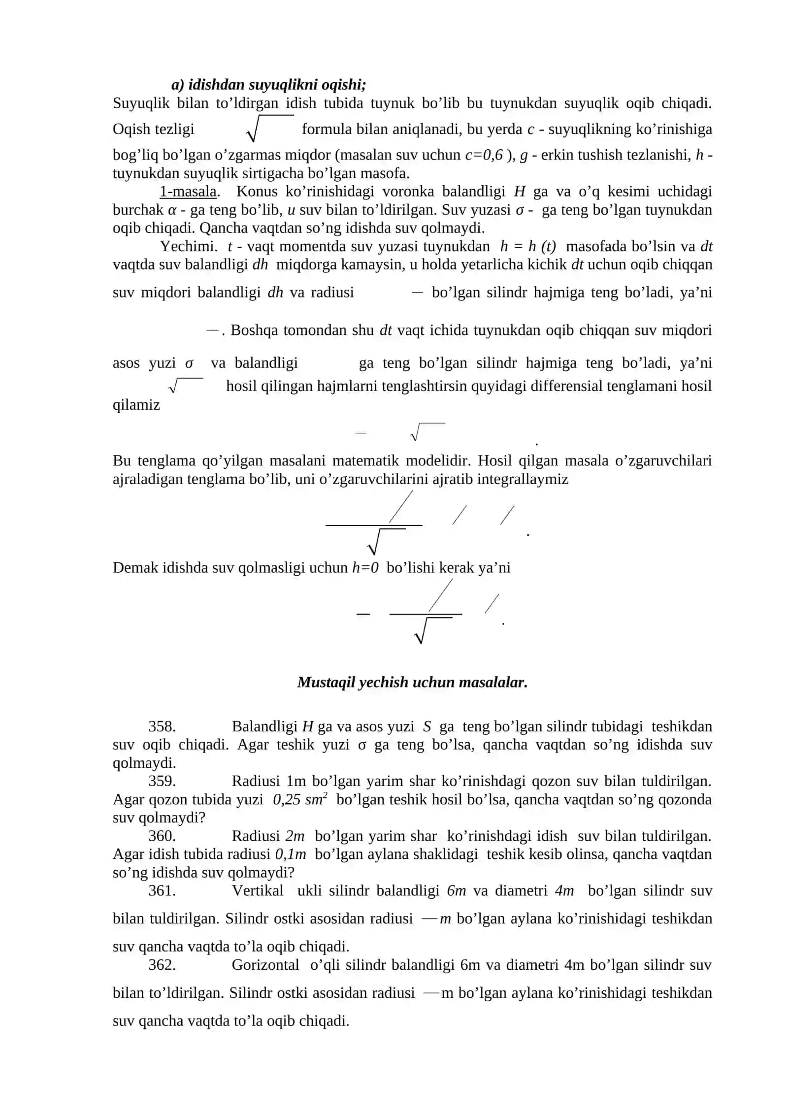 Amaliy masalalarning matematik modelini tuzish 3