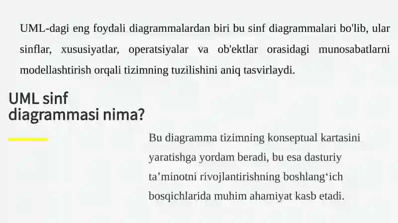 UML sinf diagrammasi 3