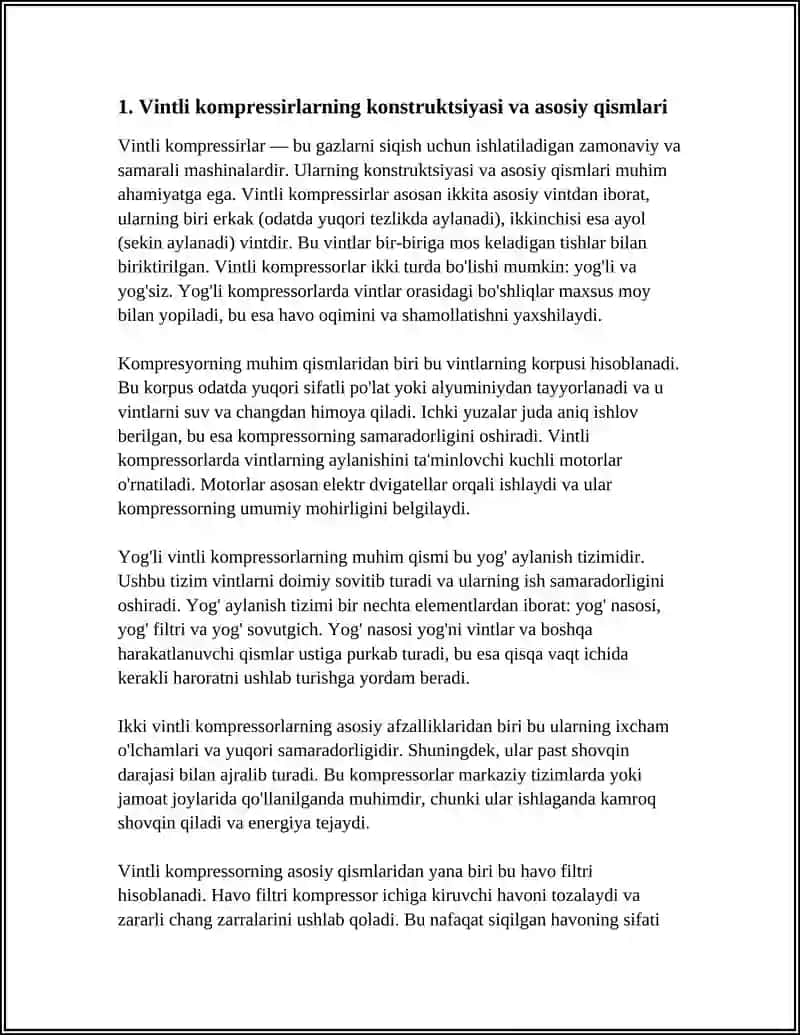 Vintli kompressirlar 3