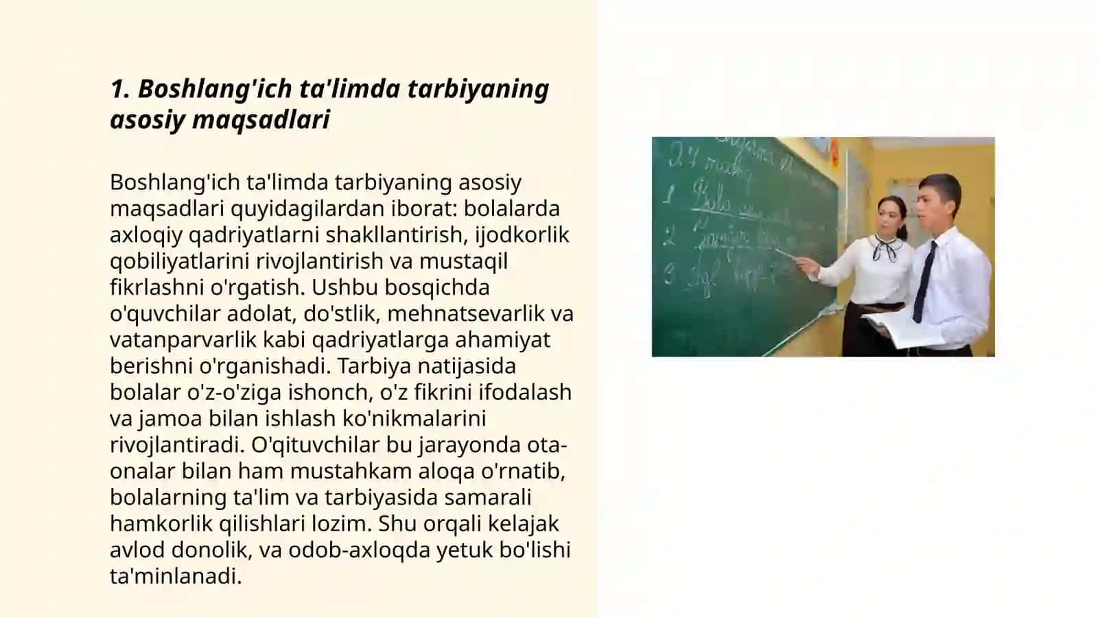 Boshlang‘ich ta‘limda tarbiya jarayonining mazmuni va mohiyati 3
