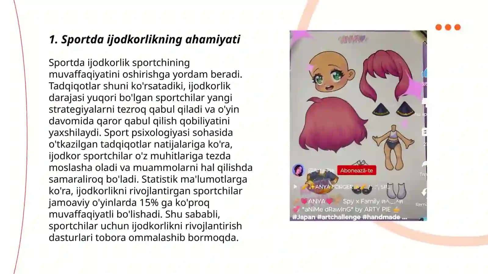 Sport soxasidagi kraetivlik ( ijodkorlik ) 3