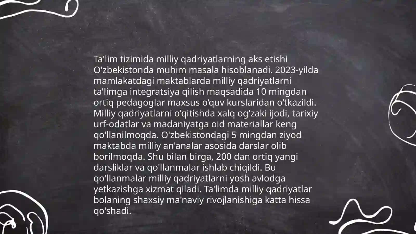 O'zbekiston Respublikasida tarbiya jarayonining hozirgi bosqich muammolari 3