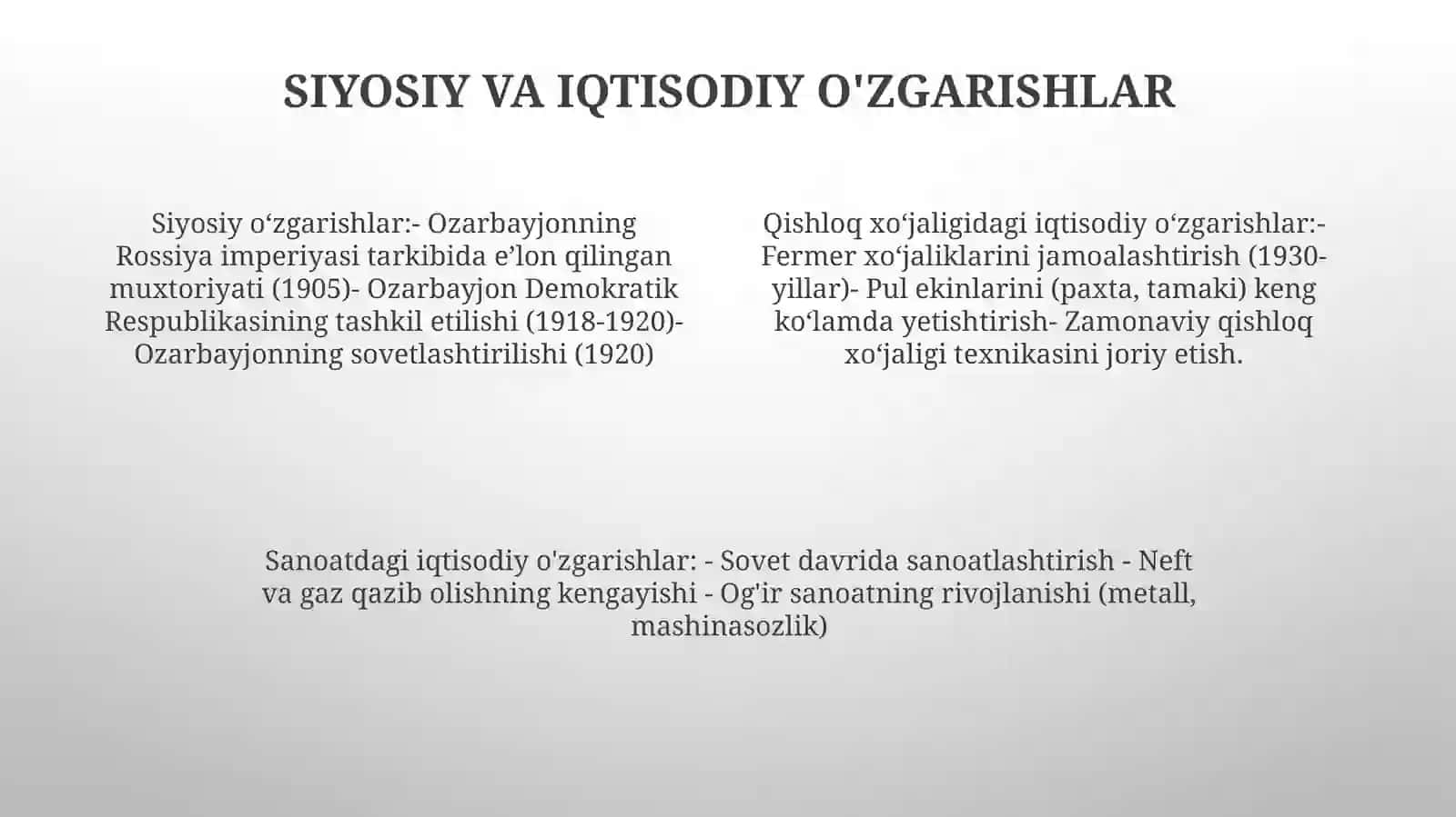 Sovet davri viloyatlari tarixi 3