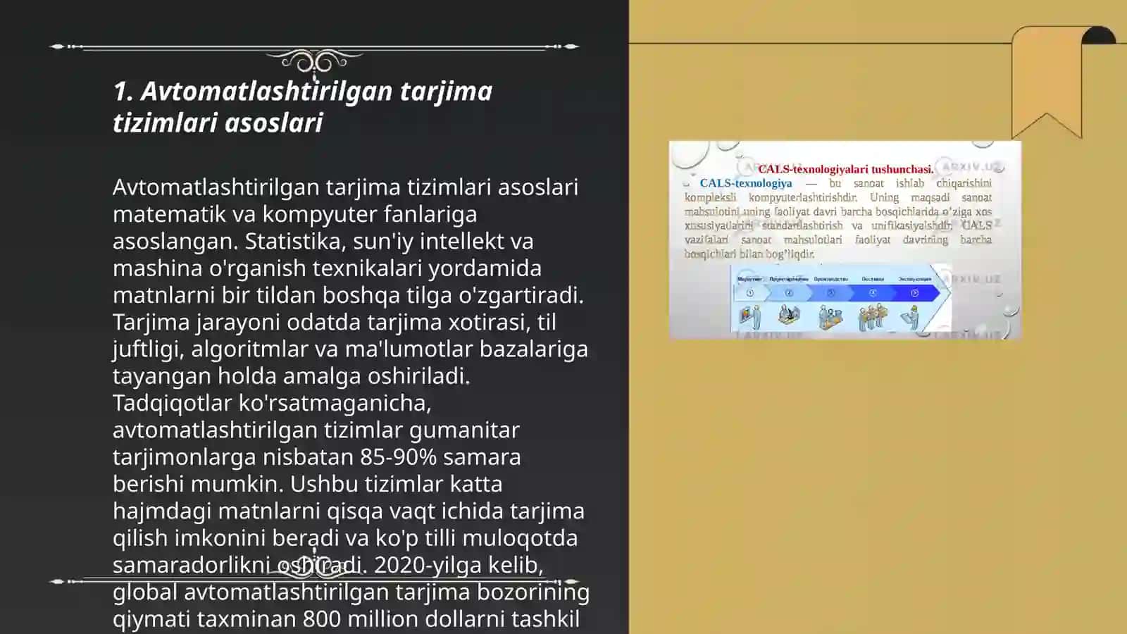 Avtomatlashtirilgan tarjima tizimlari (CAT dasturlar) 3