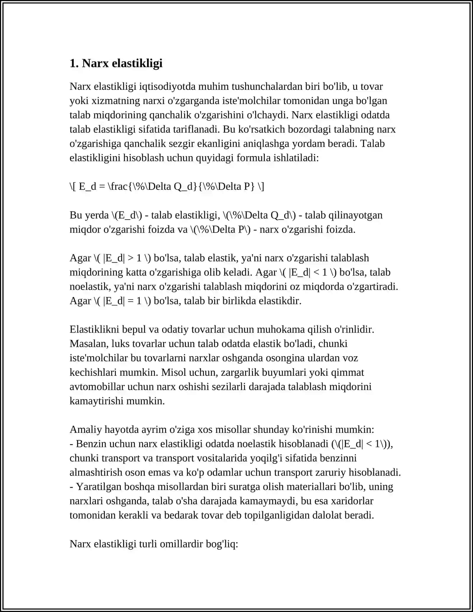 IQTISODIYOTDA ELASTIKLIK 3