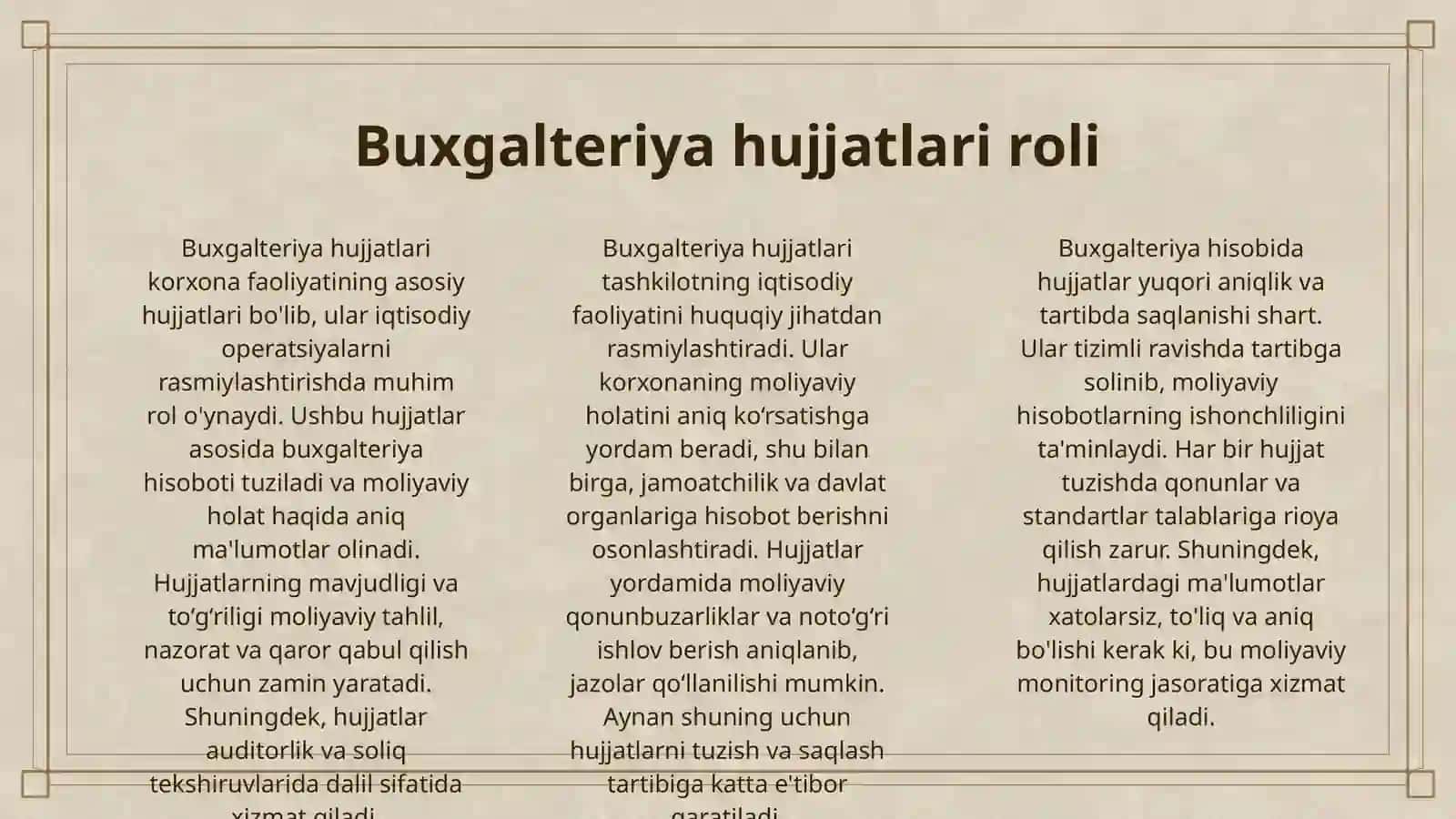 BUXGALTERIYA HISOBIDA HUJJATLASHTIRISH 3