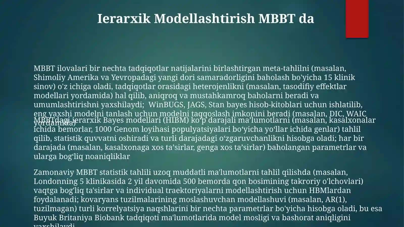 Zamonaviy MBBT statistikasi asosida umumiy tahlil 3