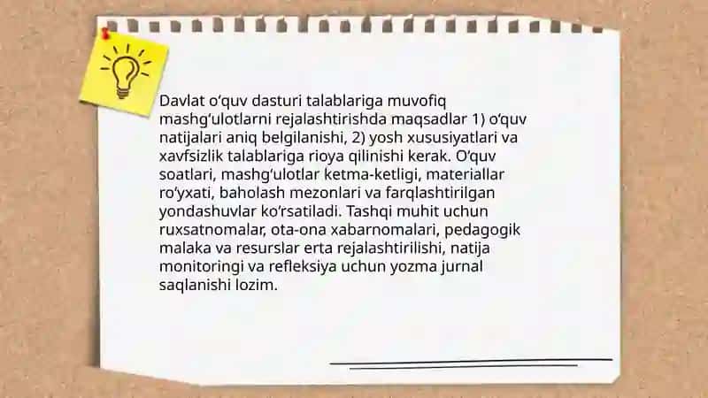 Ilk qadam davlat oʻquv dasturi 3