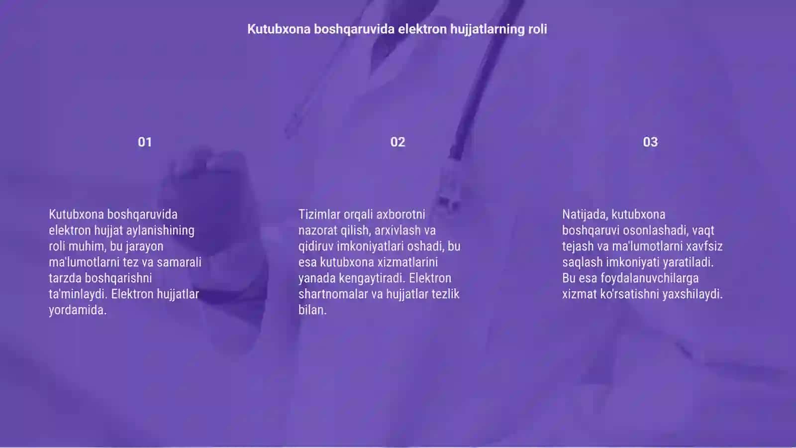 Elektron hujjatlar boshqarishning axborot texnologiyalari 3