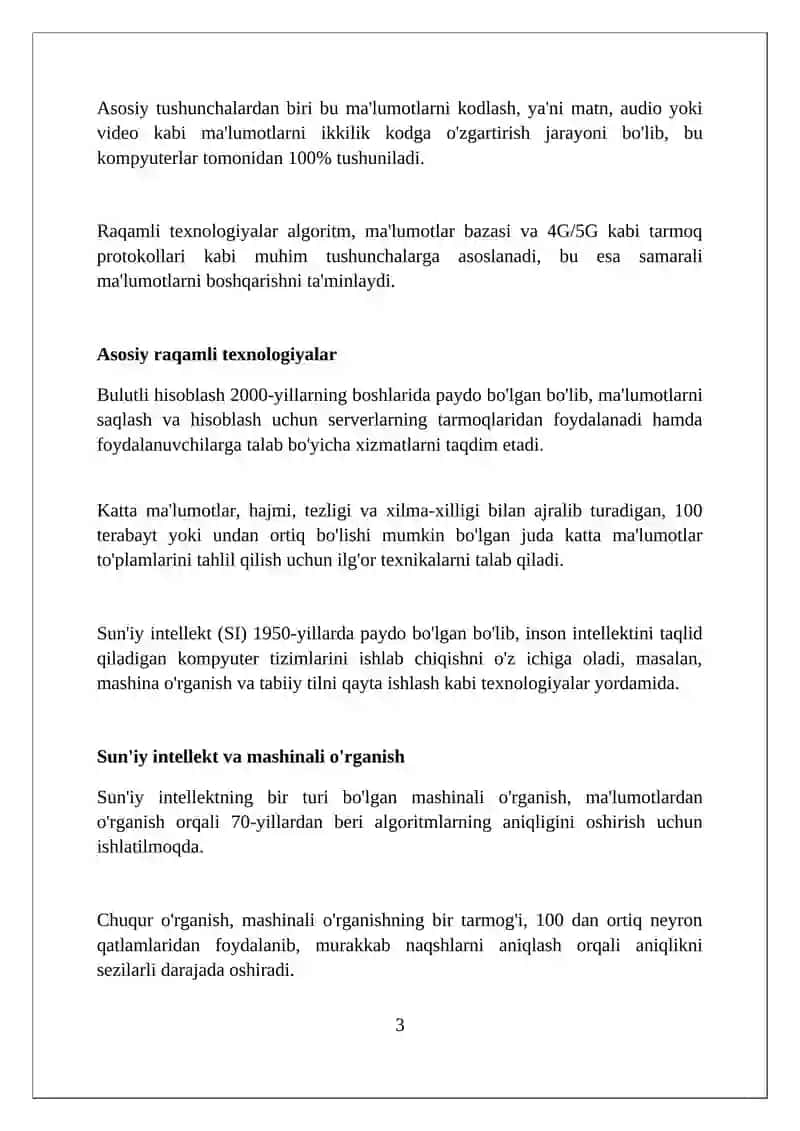 Raqamli axborot texnologiyalari 3