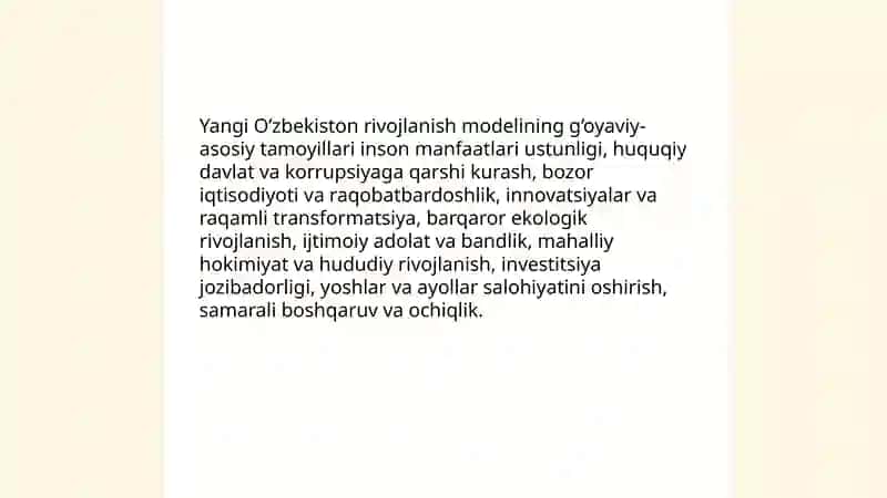 Yangi O’zbekistonning taraqqiyot strategiyasi 3