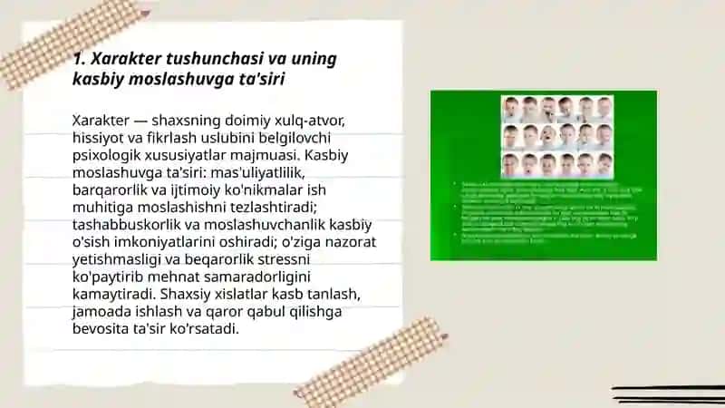 Xarakter xususiyatlari va ularning kasbiy moslashuvga ta'siri 3