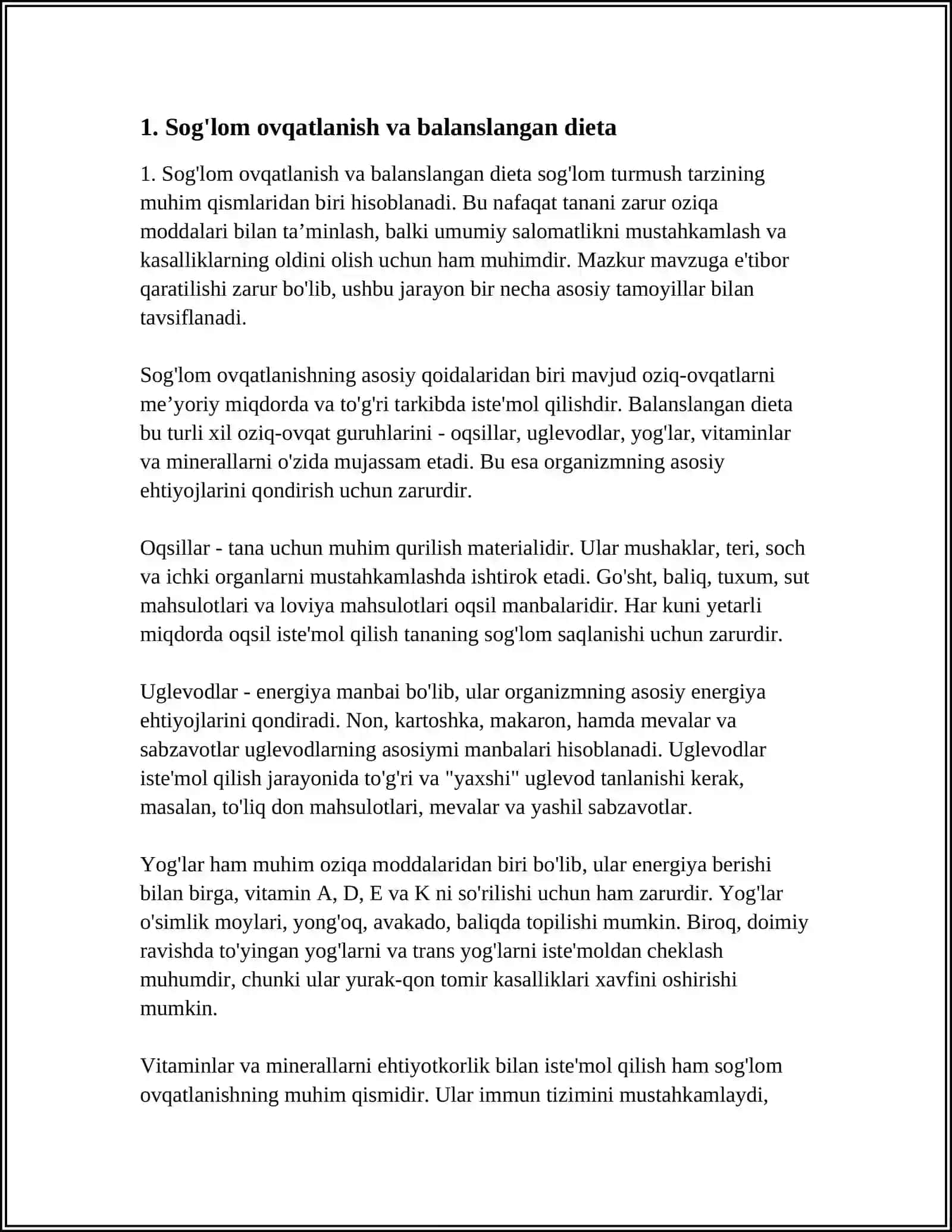 SOG'LOM TURMUSH TARZI VA UNING SALOMATLIGI 3