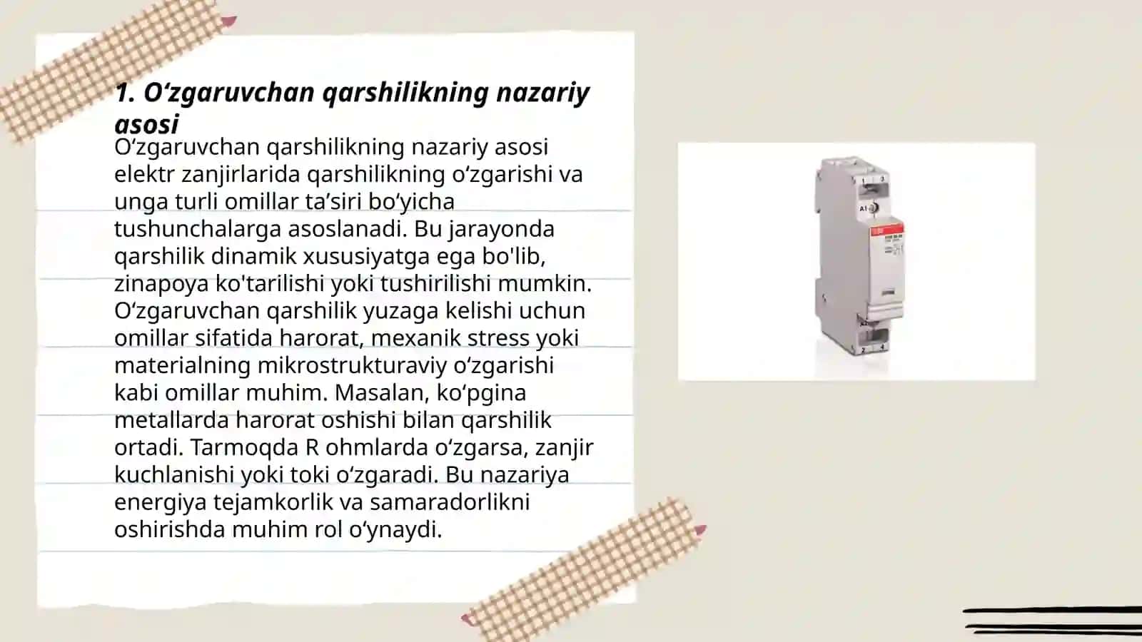 Oʻzgaruvchan qarshilikni dastur yordamida boshqarish 3