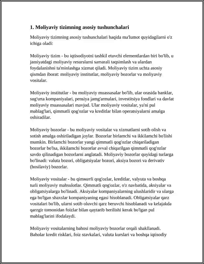 MOLYAVIY TIZIMI 3