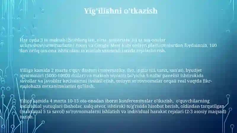 Guruh va umumiy majlislar savol javob kechalari 3