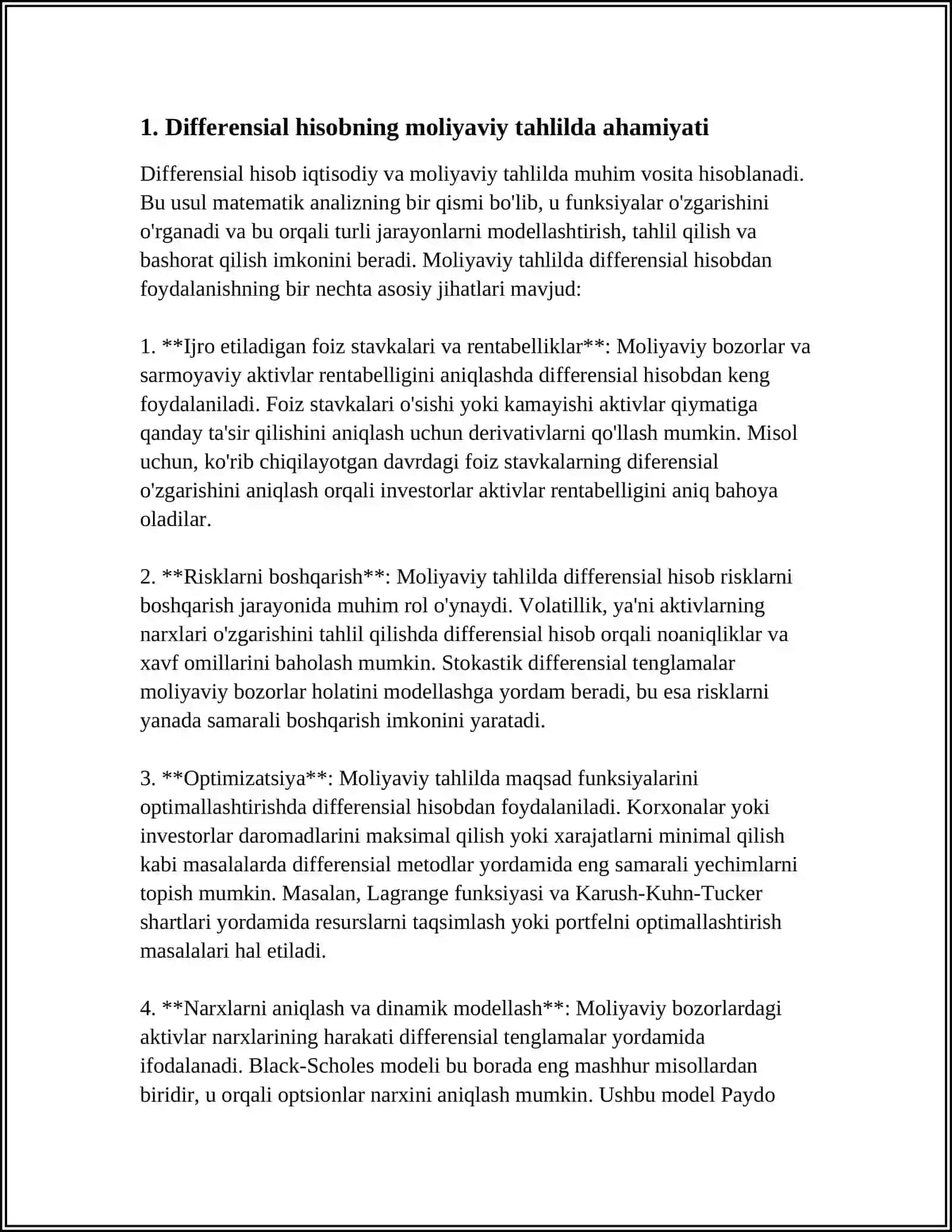 MOLIYAVIY TAHLILDA DIFFERENSIAL HISOB TATBIQLARI 3