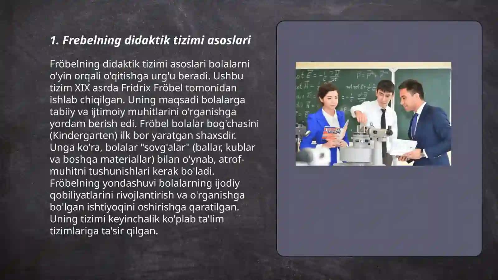 Frebelning didaktik tizimi 3