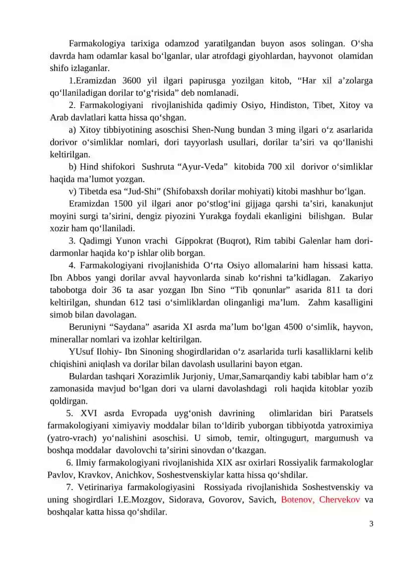 Veterinariya farmakologiyasi faniga kirish 3