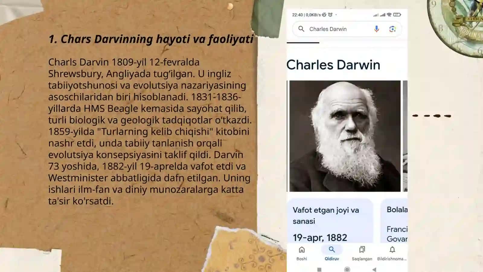 Chars Darvinning ilmiy ekspeditsiyasi va kuzatuv nazaryasi 3