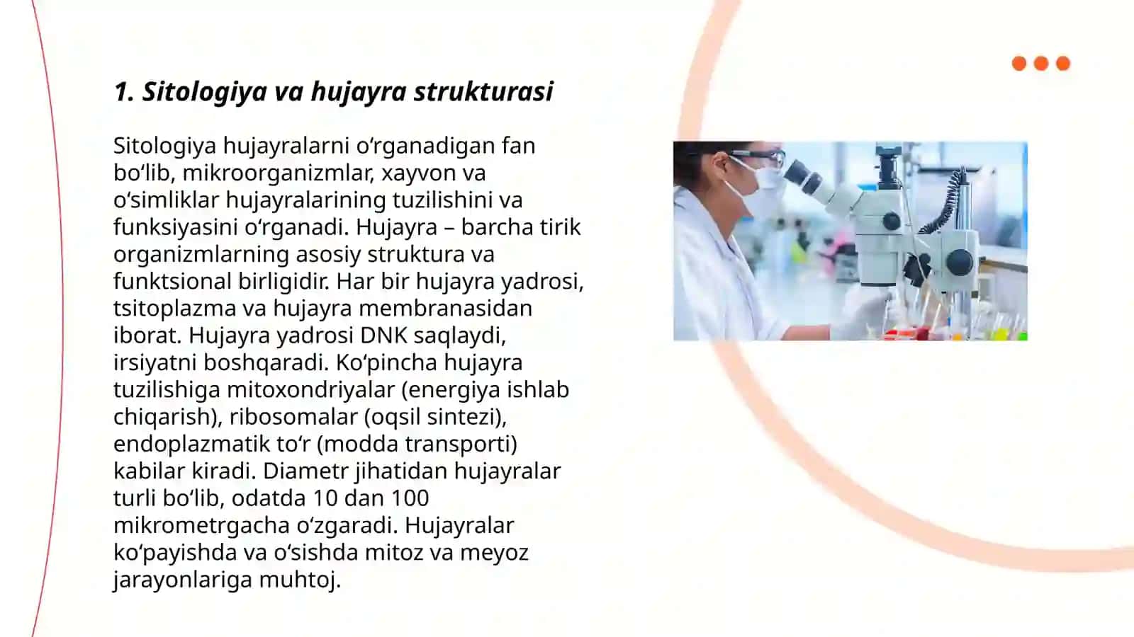 Sitologiya va Optik Asboblarni Tibbiyotda Qo’llanilishi 3