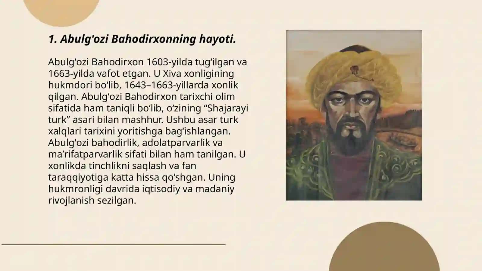 Abulg'ozi Bahodirxonning "Shajarayi turk" asari adabiy manba sifatida 3