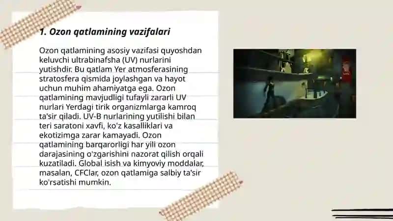 Ozon qatlamini yemirilishi va unga ko'riladigan choralar 3