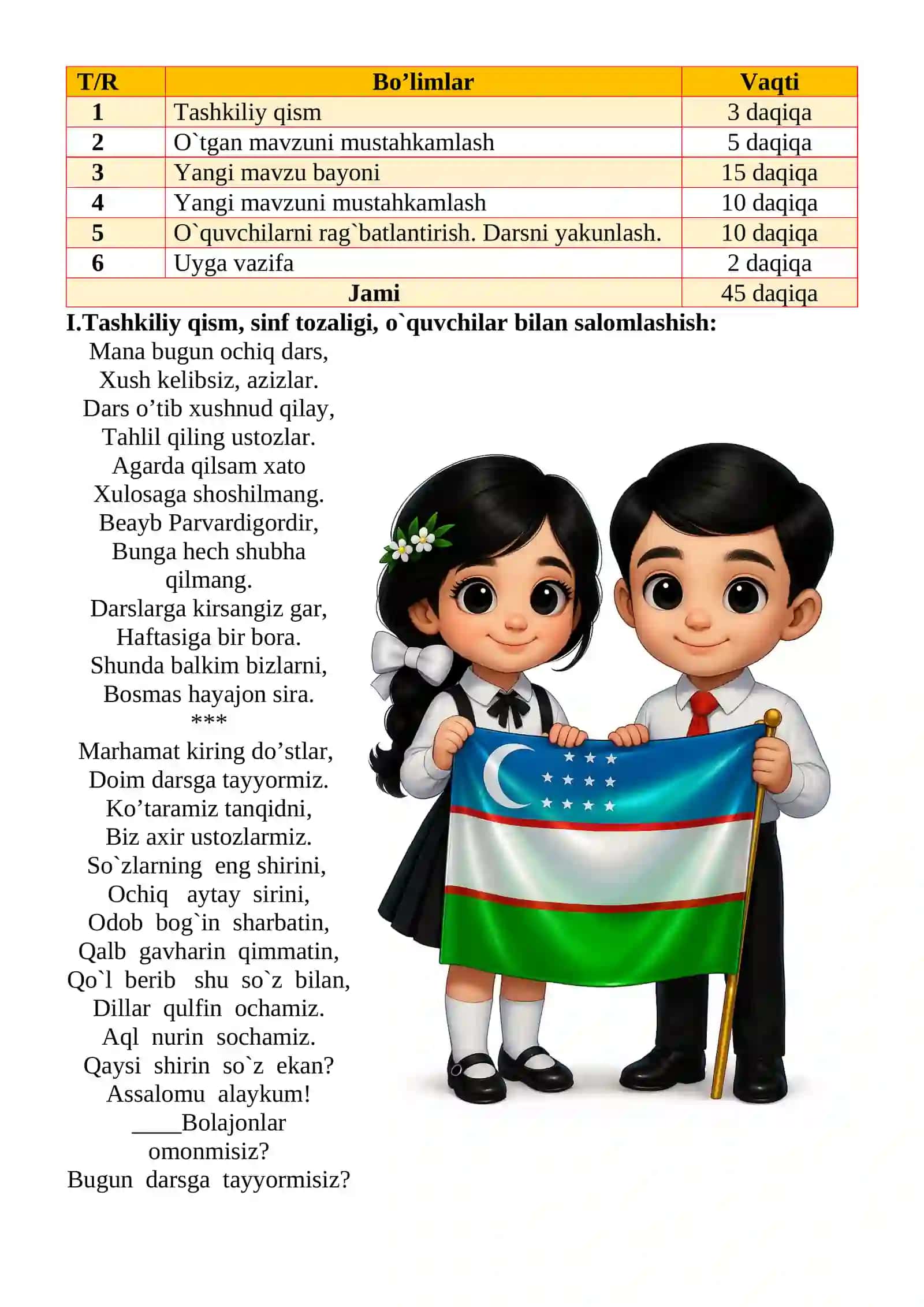 Ot yasovchi qo‘shimchalar mavzusidagi  4-sinf Ona tili  fandan dars ishlanmasi 3